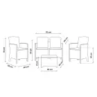 Комплект садовой мебели Set Lido 2 Storage коричневый Фото num