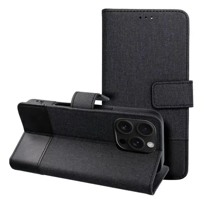 Flip case for Samsung A12 / M12 Gomma Book black Foto 9
