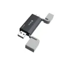 Devia card reader 2in1 EL240 USB/USB-C 3.0 black Foto 15