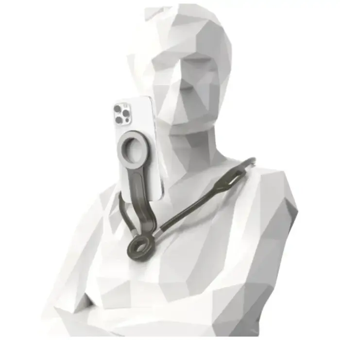 Magnetic neck holder 4smarts POV for smartphones anthracite Photo