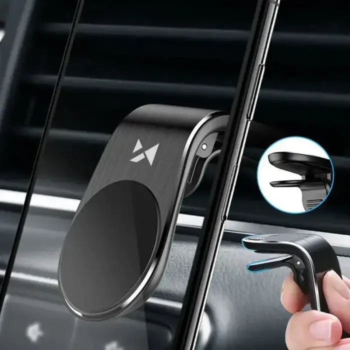Wozinsky magnetic phone holder on the ventilation grille black (WCH-02) Foto 2