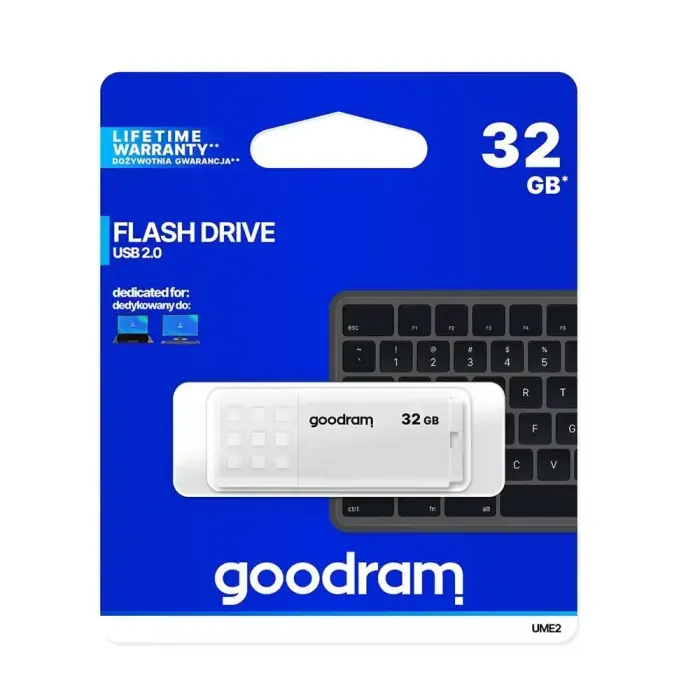 Goodram pendrive 32GB USB 2.0 UME2 white Photo