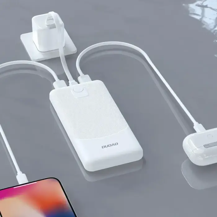Dudao K10 внешний аккумулятор (powerbank) | 10000 mAh | 12W | USB-C, USB-A | LED дисплей | черный Фото num