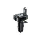 Baseus FM Transmitter T typed Bluetooth 2xUSB microSD (Black) Фото num