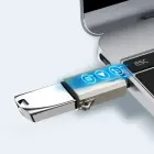 Joyroom S-H151 USB-C (male) | USB-A (female) Adapter with Lanyard Eyelet - Silver Фото num