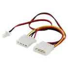 SAVIO AK-15 | 18cm | 1x4 pin Molex | 1x4 pin Molex | 1x3 man Foto 2