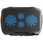Cooling stand for laptop ART P4 2 x USB A LED black Photo