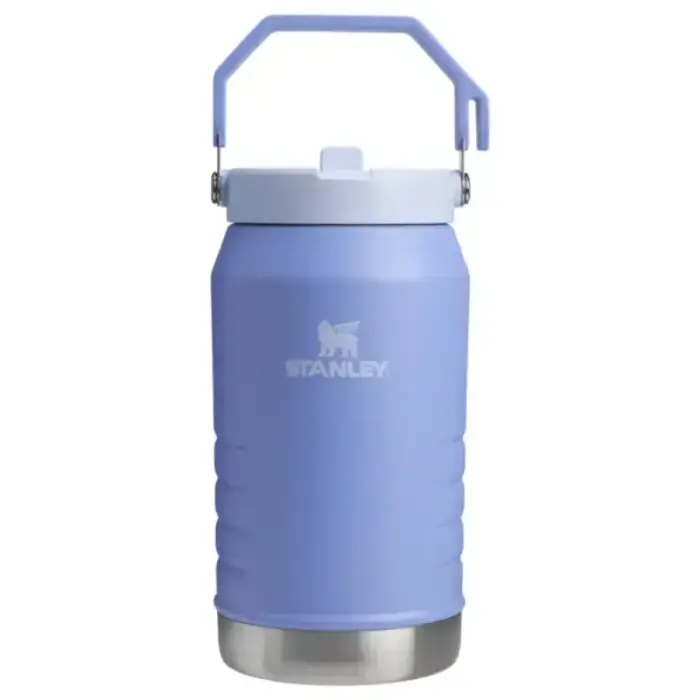 Termopudele ar salmiņu The IceFlow Flip Straw 2.0 Jug 1,90L hortenziju zila Foto 1