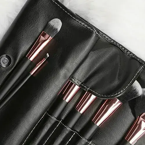 MIMO Black Makeup Brush Set 24 Pcs Фото num