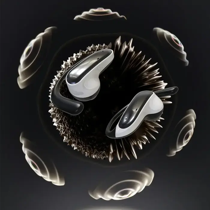 Dudao U17Z Bluetooth 5.3 OWS Headphones with Ear Hooks - Black Photo