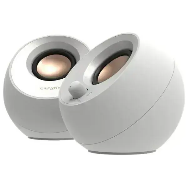Creative Głośniki do komputera Pebble     2.0 V3 biały|white Bluetooth 5.0 USB-C Foto 4