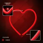 Neon LED Light HEART red Bat + USB FLNE07 Forever Light Фото num