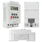 Qoltec Electronic timer PC0629 for DIN rail | LCD Фото num