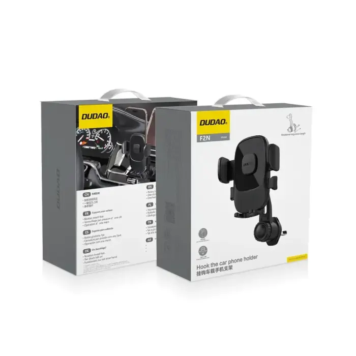 Dudao F2N smartphone holder for air vent, clamp - black Фото num