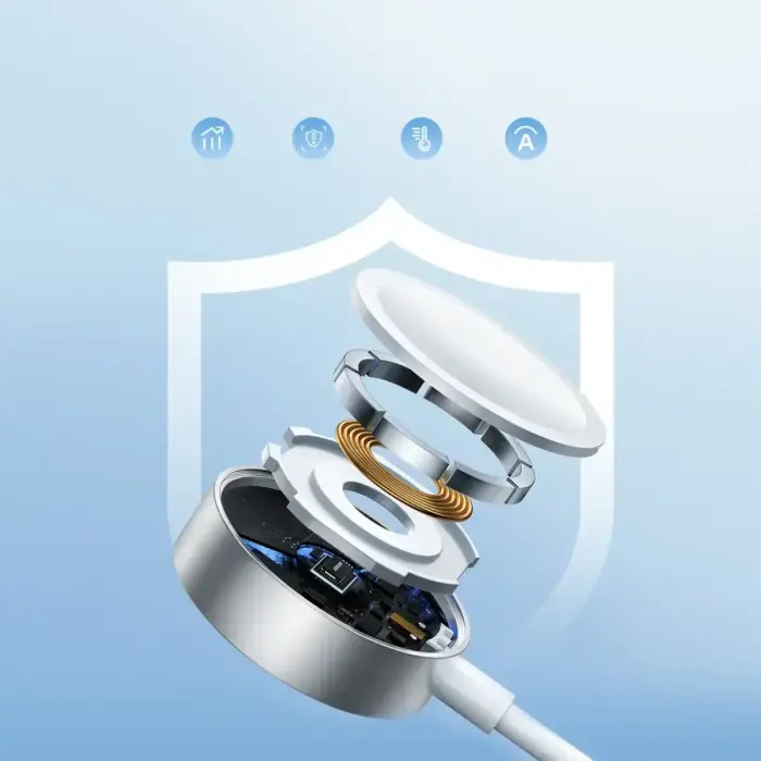Joyroom S-IW007 3-in-1 cable USB-A magnetic charger - Lightning 1.2m - white Foto 13