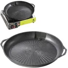 Grill grate and grill pan for a gas camping stove and grill Foto 6