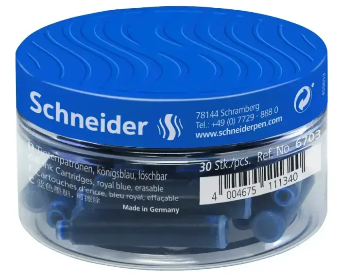 Tintes kapsulas SCHNEIDER 30 gab., zilā krāsā Photo