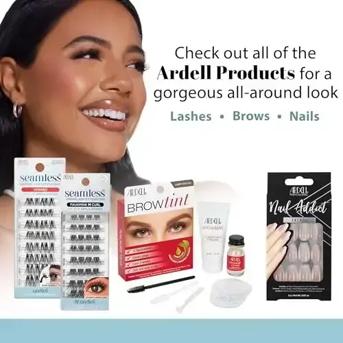Ardell Seamless False Eyelashes, Fauxmink M Curl, 32 CT Foto 6
