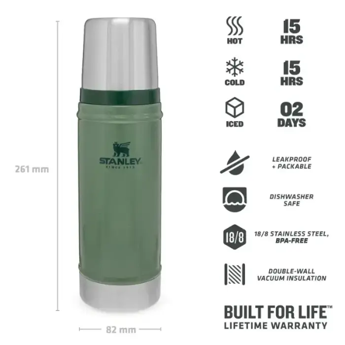 Thermos The Legendary Classic Bottle 0,47L green Photo