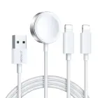 Joyroom S-IW007 3-in-1 cable USB-A magnetic charger - Lightning 1.2m - white Foto 1