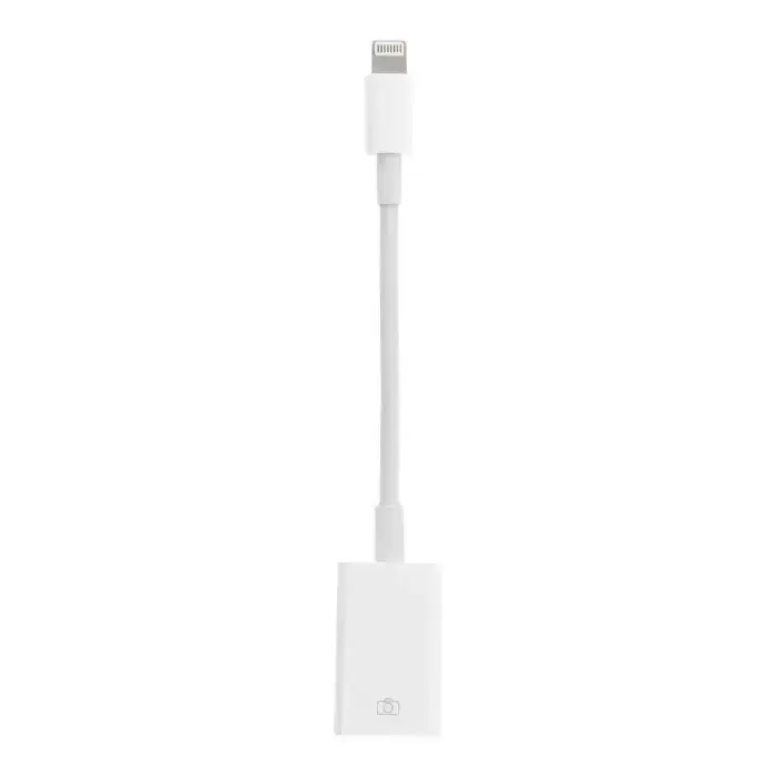 Adapter OTG USB A (female) to Lightning (male) white  Photo