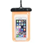 Waterproof bag for mobile phone with plastic closing orange Фото num