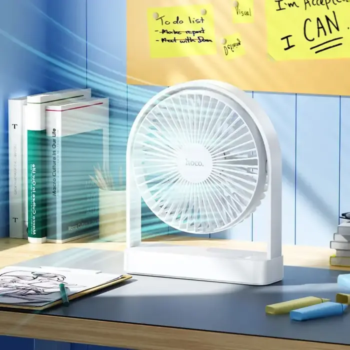 HOCO ultra thin desktop fan HX65 white Foto 16
