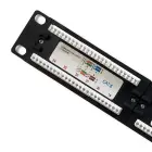 Qoltec Patch panel RACK | 24 ports | Cat 6 UTP | Black Foto 4