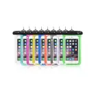 Waterproof bag for mobile phone with plastic closing black Фото num