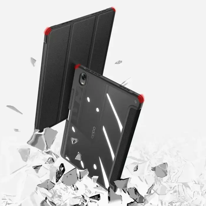 Dux Ducis Toby Armored Flip Smart Case for Oppo Pad with Stylus Holder Black Фото num