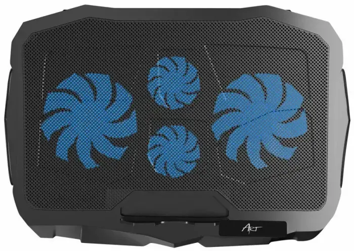 Cooling stand for laptop ART P4 2 x USB A LED black Photo
