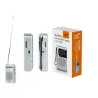 LTC portable pocket radio LEGA, AM/FM, mini jack, silver Фото num