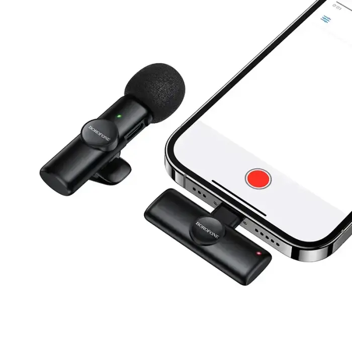 Borofone Lavalier wireless microphone BFK16 Winner Lightning black Photo