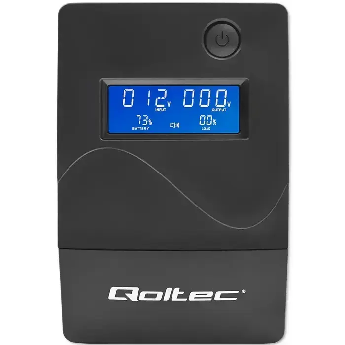 Qoltec Uninterruptible Power Supply UPS Line Interactive| Monolith | 450VA | 240W | LCD | USB | RJ45 Photo