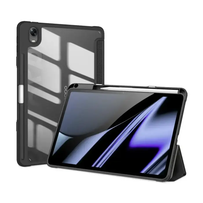 Dux Ducis Toby Armored Flip Smart Case for Oppo Pad with Stylus Holder Black Фото num