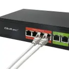 Qoltec FAST Ethernet PoE SWITCH | 4x RJ45 PoE | 2x RJ45 Uplink | 65W | 10/100 Mb/s Photo