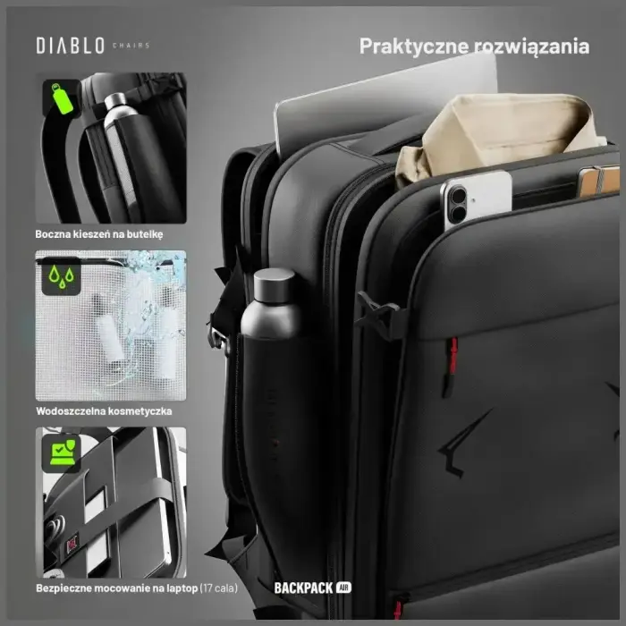 Multifunctional vacuum backpack Diablo Chairs Backpack Air black Photo