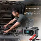 Qoltec Intelligent microprocessor charger 12V 10A | Rectifier with repair function for AGM GEL LiFePO4 battery | LCD Foto 6