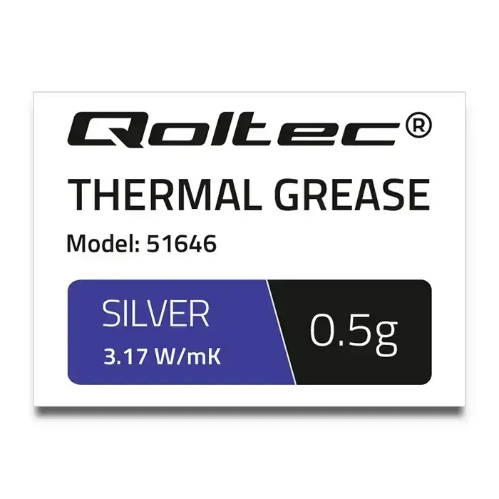 Qoltec Thermal grease 3.17 W/m-K | 0.5g | Silver Фото num