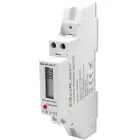 Qoltec Single-phase electronic meter | DIN rail energy consumption meter | 230V | 30A | LCD | 1P Фото num