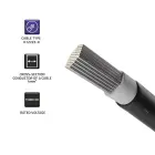 Qoltec Photovoltaic solar cable | 4mm² |  100m | black Foto 3