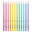 Krāsainie zīmuļi KORES KOLORES PASTEL, trīsstūrveida, 3mm, 12 pasteļkrāsas Фото num
