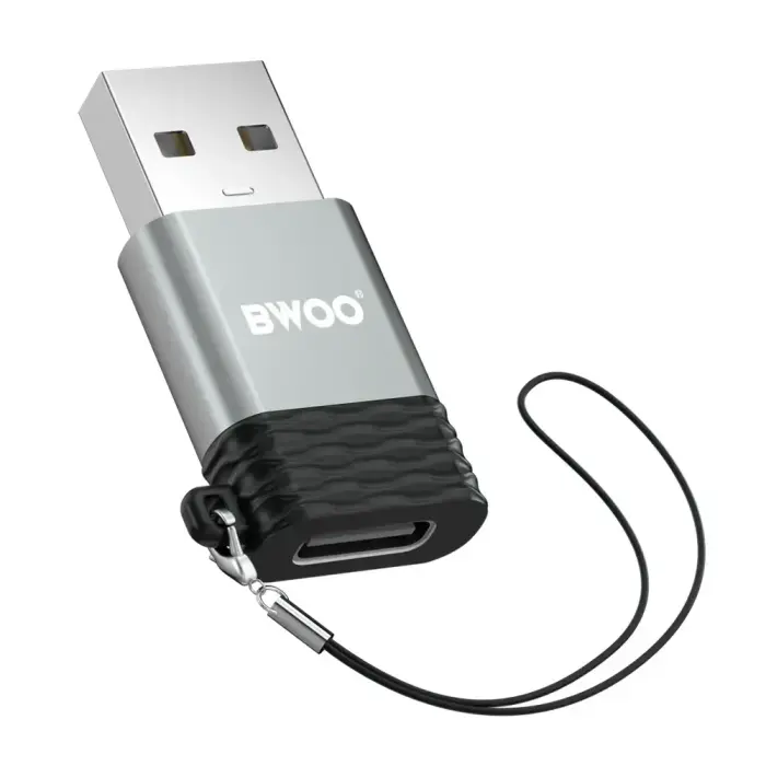 BWOO adapter BZ-38 USB-C - USB gray OTG Фото num