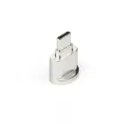Card reader MicroSD for typ C silver Photo