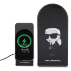 Karl Lagerfeld Ikonik MagSafe 15W inductive charger, foldable 2in1 - black Фото num