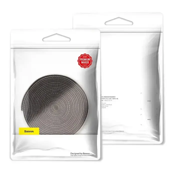 Baseus Rainbow Circle hook and loop Straps - Velcro tape Velcro cable organizer 3m gray (ACMGT-F0G) Фото num