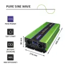 Qoltec Pure Sine Wave Inverter Monolith | battery charger | UPS | 2000W | 4000W | 12V to 230V | LCD Foto 7