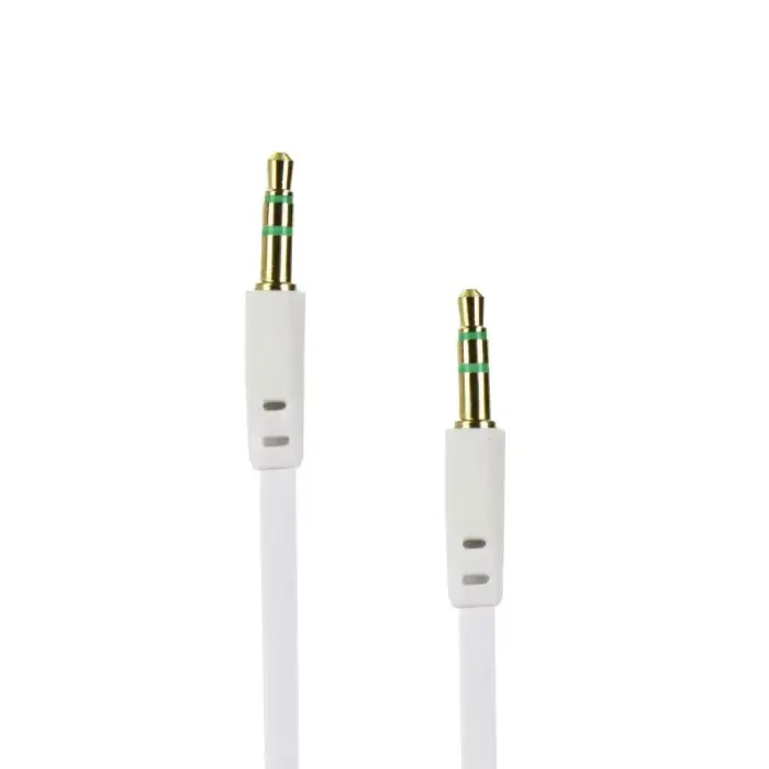 Cable AUX Jack 3,5 mm (male) to Jack 3,5 mm (male) BOX 1 m white Photo