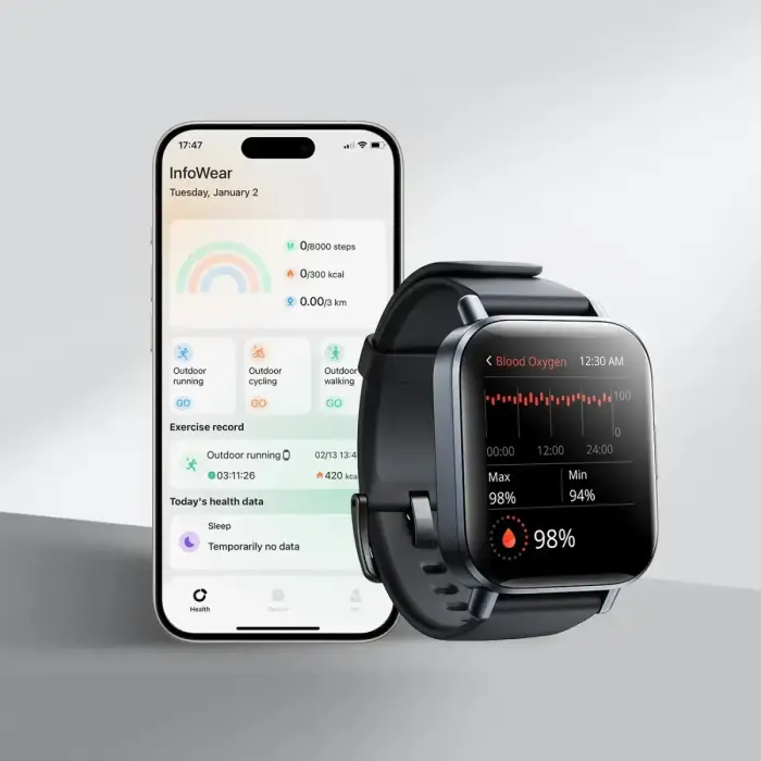 Joyroom Fit-Life JR-FT3S smartwatch with call answering function - gray Foto 15