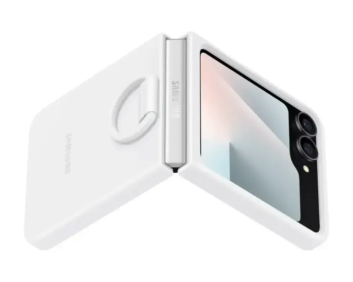 EF-PF741TWE Samsung Silicone Cover with Ring for Galaxy Z Flip 6/7 FE White (Damage Package) Фото num